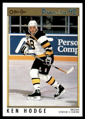 1991-92 O-Pee-Chee Premier #41 Ken Hodge Boston Bruins Hockey Card - Image 1 of 2