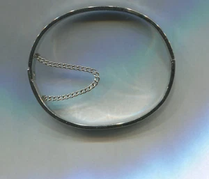 VINTAGE STERLING SILVER PLATED 7.5" LEAF DESIGN BRACELET (T258) GORGEOUS - Picture 1 of 3