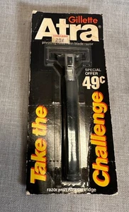 Originale! NOS! Rasoio Gillette Atra - Testa girevole doppia lama MADE IN USA! - Foto 1 di 5