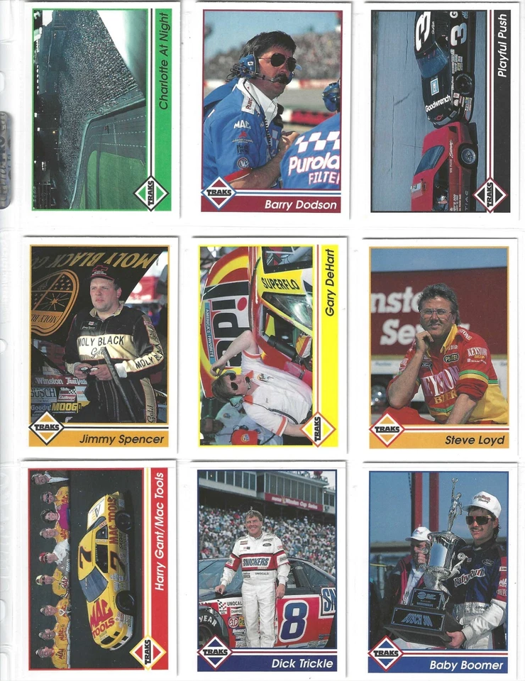 1992 Traks RACING MACHINES BONUS-Complete 20 card set-Straight from packs/pages - Image 1 of 1