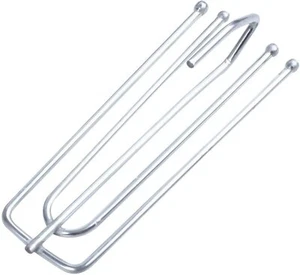 20 Curtain Hooks Metal Pinch Pleat Hooks 4 Prongs Galvanized Drapes UK SELLER  - Picture 1 of 14