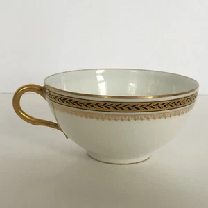 William Guerin & Co. Limoges France Teacup Limoges White Gold Tea Cup Antique WG - Picture 1 of 6