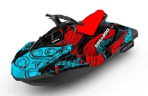 SEADOO SPARK trixx GRAPHIC KIT wraps 2up + 3up Jet Ski SEA DOO Decal tentacles - Picture 1 of 2