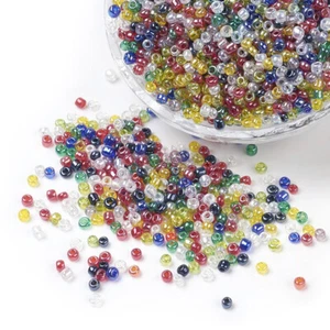 1 Pound 6/0 Glass Loose Beads AB Color Plated Bracelet Jewelry Making Bulk 4mm - Picture 1 of 2