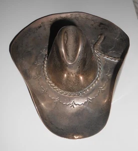 Vaughn's Sterling Silver Cowboy Hat Cigarette Ashtray - Picture 1 of 3