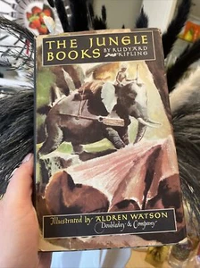 The Jungle Books Vol.2 Rudyard Kipling Illustrated 1948 Doubleday Vintage - Picture 1 of 9
