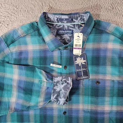 $148 NEW Tommy Bahama Stretch Flannel Shirt Men XXL Canyon Beach Fireside - Image 1 of 4