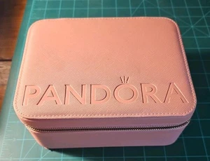 PANDORA 2024 Original 2-Tier Jewelry Box with Mirror & Accessory Pouch Storage - Picture 1 of 4