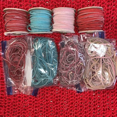 Carretes de encaje de cuero/tejas sueltos colores surtidos 20 yardas y 10 yardas hasta 20 yardas. Foto 1 de 4