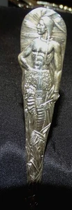 Skowehegan Maine 6" Vollfigur Indianer Sterling Souvenir Löffel 0,83 Unzen - Bild 1 von 9