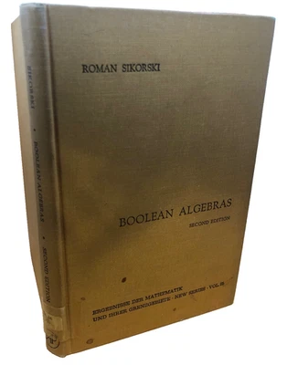 Boolean Algebras by Roman Sikorski 1964 2nd ed VINTAGE COMPUTER MATHEMATICS XLIB Foto 1 de 4