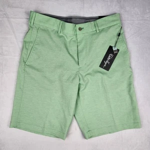 Walter Hagen Golf Shorts Men's 34 Green Seersucker 10" Inseam Golf Textured New - Picture 1 of 9