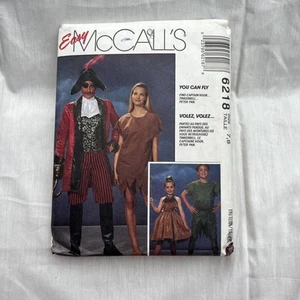 McCALL'S Easy Sewing Pattern 6218 Kids Peter Pan Tinkerbell Capt Hook Costumes - Picture 1 of 2
