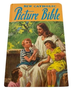 New Catholic Picture Bible Kids Book Religious Illustrated 2011 Edition Lovasik - Picture 1 of 8