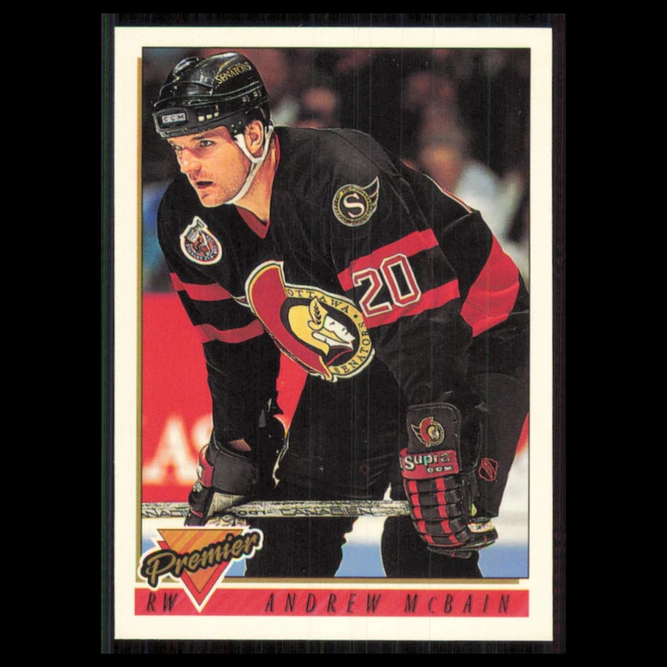 Andrew McBain #238 1993 Topps Premier Ottawa Senators Hockey Card NHL NM - Image 1 of 3