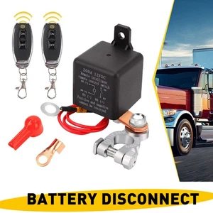 12V Universal Wireless Remote Car Control Relay Battery Disconnect CutOff Switch - Bild 1 von 12