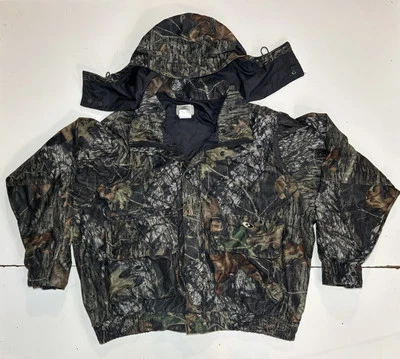 Mossy Oak Men's 3XL 4 in 1 Wader Jacket Breakup Camo Hunting Hooded Shell Only - Image 1 of 4