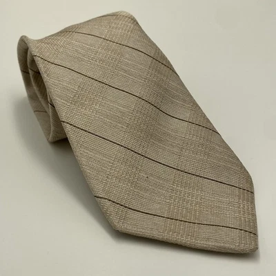 Corbata a rayas 100 % seda beige Valentino para hombre *leer* Foto 1 de 4