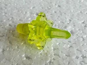 Un antiguo tapón de botella de perfume de vidrio color limón antiguo, tapa, para coleccionistas. - Imagen 1 de 13