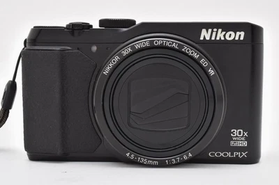 Cámara digital compacta Nikon Coolpix S9900 negra 16,0 MP 30x usada de Japón Foto 1 de 4