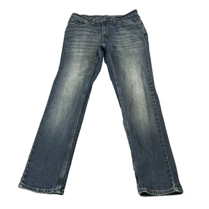 Levi's 511 Mens Jeans Slim Skinny  32 30 Dark Wash Blue Stretch Whiskers - Picture 1 of 12