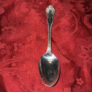 Antique Royal Three Plate Co A1 Beaded Edge Roses Teaspoon 5 3/4”  - Picture 1 of 17