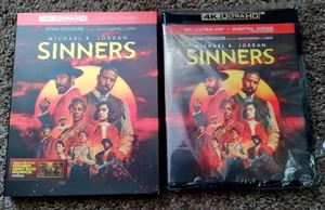 Sinners 4K UHD Blu Ray Includes Slipcover *NO DIGITAL CODE *LIKE NEW - Picture 1 of 3
