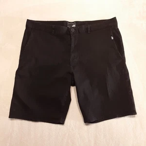 Lost Enterprises Mens Destroyer Walk Shorts Sz.38 Black/Cotton Blend Flat Front - Picture 1 of 9