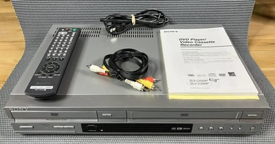 Sony SLV-D350P DVD VHS Rec. Combo Player PART OR REPAIR VCR Works DVD Won't Open - Image 1 of 4