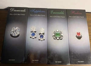 Sue Heady Set Of 4; Sapphires, Rubies, Emeralds And Diamonds-Girls Best friends - Picture 1 of 4