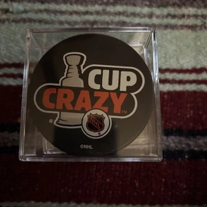 STANLEY CUP CRAZY NHL INGLASCO HOCKEY PUCK MADE IN SLOVAKIA VEGUM - Picture 1 of 2