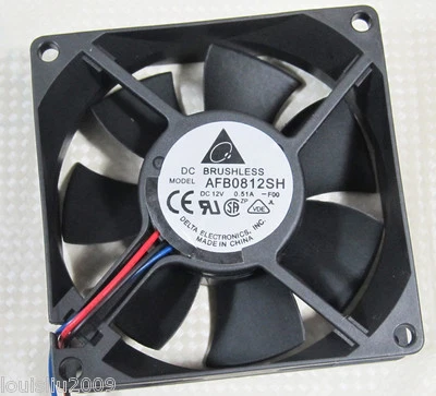 5pcs NEW Delta AFB0812SH 80x80x25mm 8025 12V 0.51A 46CFM DC Brushles Cooling Fan - Image 1 of 3
