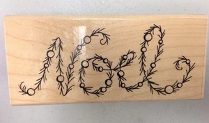 Stampendous Rubber Stamps Stamp Spriggy Noel - Picture 1 of 1