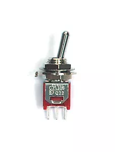 10 Stück Sub-Miniatur Kippschalter 2MS1T1B7M2QE Ein/Ein 3P SPDT 1A250V 3A120V PCB - Bild 1 von 10