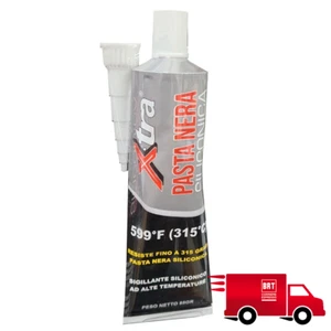 PASTA NERA SILICONICA GUARNIZIONI MOTORI AUTO MOTO SILICONE MASTICE XTRA RICAMBI - Imagen 1 de 4