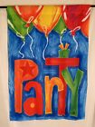 Party Balloons House Flag 29"×43" One Sided