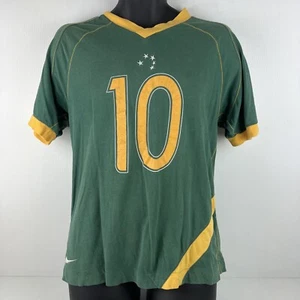 Nike Australian Socceroos Licensed Supporters Jersey Mens M Green/Yellow 52/68 - Picture 1 of 11