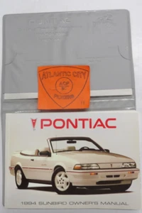 1994 PONTIAC SUNBIRD OWNERS MANUAL W/CASE - Picture 1 of 3