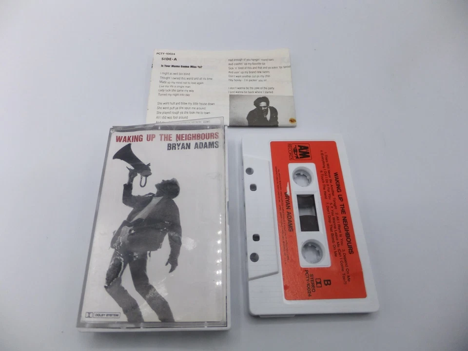 Bryan Adams Waking Up the Neighbours Cassette Tape Japan A&M PCTY-10024 - Image 1 of 4