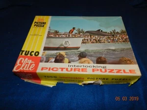 Vintage Tuco Jigsaw Puzzle Triple thick seaquarium of Miami Dolphin Elite 21X14 - Picture 1 of 3