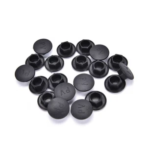 20X Black Hex Socket Allen Bolt Screw Nut Hexagon Head Cover Cap Protector H#$6 - Picture 1 of 15
