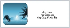 Personalized Address Labels Beach Palm Tree (C 685) - Picture 1 of 3