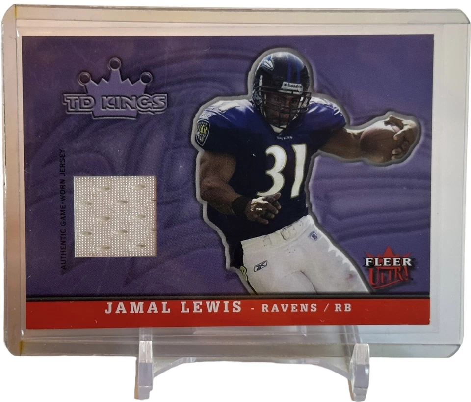 Jamal Lewis 2005 Ultra TD Kings Jerseys Red Baltimore Ravens Football Card #JL - Image 1 of 3