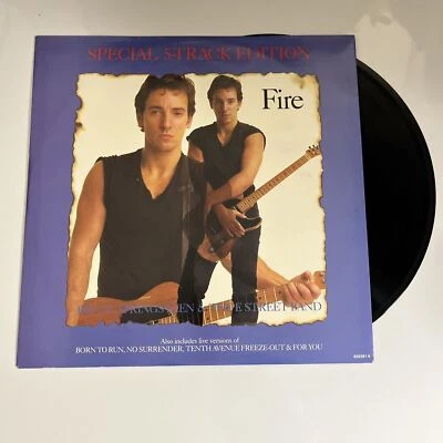 Bruce Springsteen & The E-Street Band – Fire 12" Vinyl Record 1987 CBS 45 RPM - Image 1 of 4