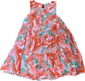 Aloha Dress for girls, gb girls brand, size M, tropical leaf pattern  - Picture 1 of 2