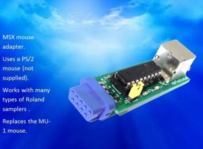Adattatore mouse Roland da KMTech PS/2 a MSX ottico wireless