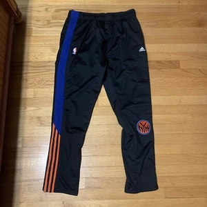 Adidas NBA New York Knicks Basketball Black Break Away Warm Up Pants Men's XL - Picture 1 of 8