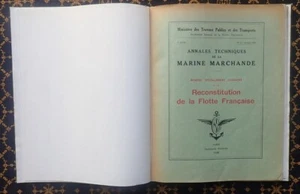 ANNALES TECHNIQUES MARINE MARCHANDE~RECONSTITUTION de la FLOTTE FRANÇAISE~1948~ - Afbeelding 1 van 12