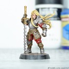 FEMALE KNIGHT FIGHTER Fantasy: Girl, Frostgrave, 3D Resin Miniature 28mm 32mm