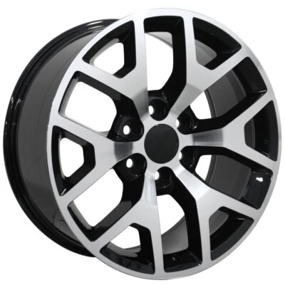 Black & Machine 22" Honeycomb Wheel fits Chevy Silverado Tahoe GMC Sierra Yukon - Image 1 of 4